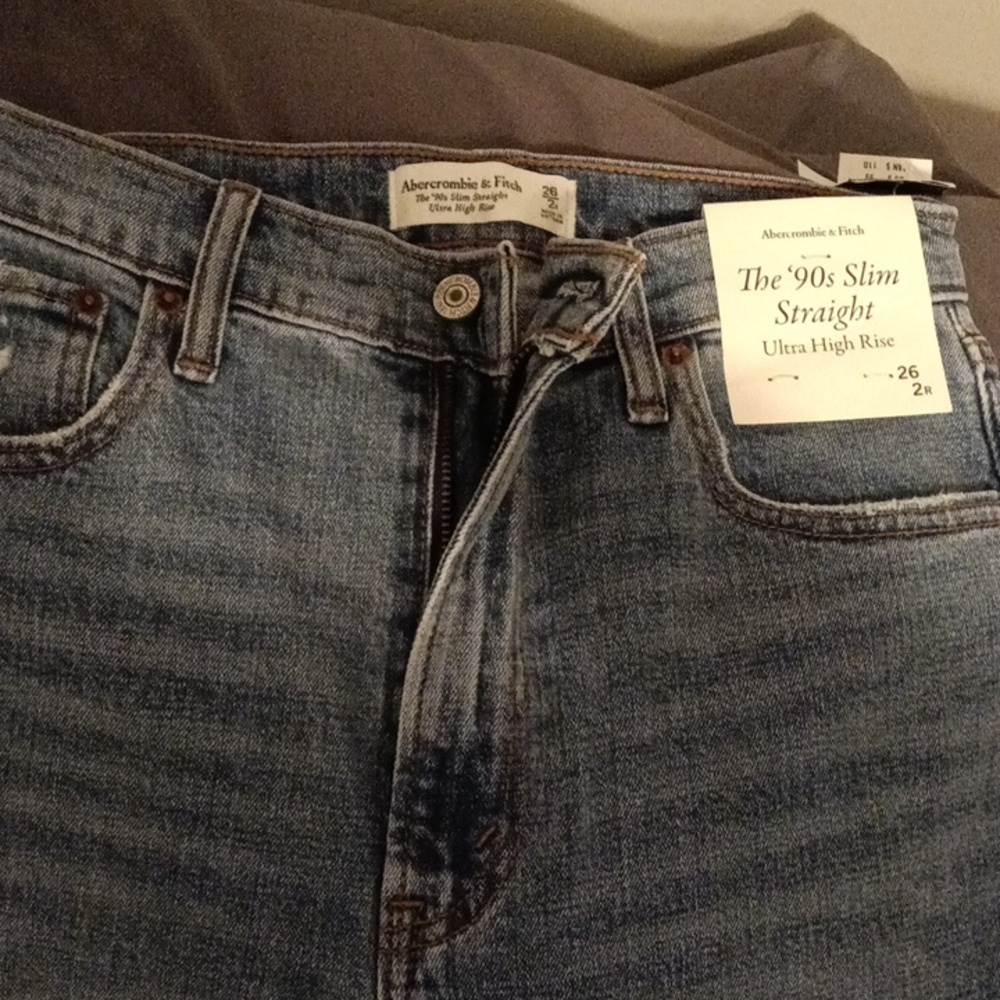 Abercrombie & Fitch Men's Blue Slim Straight Jeans